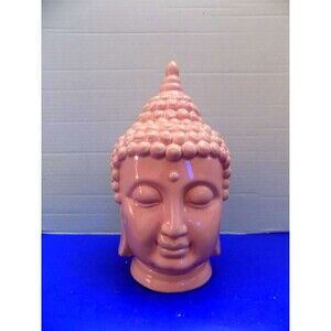 NEW Pink Buddha Head Statue Sculpture Figurine Zen Home Decor